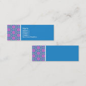 Textieltoon - Terrazzo Pattern - Blue Mini Visitekaartje (Voorkant / Achterkant)