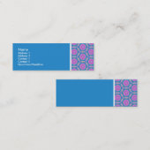 Textieltoon - Terrazzo Pattern - Blue Mini Visitekaartje (Voorkant / Achterkant)