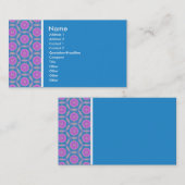 Textieltoon - Terrazzo Pattern - Blue Visitekaartje (Voorkant / Achterkant)