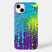 Textielverf Neon Paarse groene blauwe Confetti Case-Mate iPhone Case (Achterkant)
