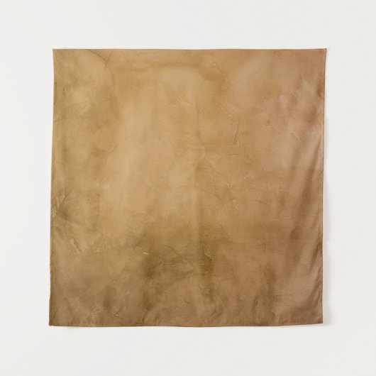 Textielwandfonds geel bruin wandkleed (Voorkant)