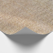 Textielweefsel met bruine ondergrond cadeaupapier (Hoek)