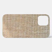 Textielweefsel met bruine ondergrond Case-Mate iPhone case (Achterkant (horizontaal))