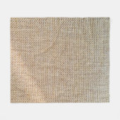 Textielweefsel met bruine ondergrond fleece deken (Voorkant (Horizontaal))