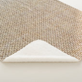 Textielweefsel met bruine ondergrond sherpa deken (3/4)