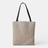 Textielweefsel met bruine ondergrond tote bag (Achterkant)