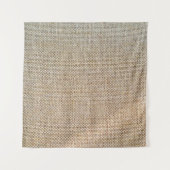 Textielweefsel met bruine ondergrond wandkleed (Voorkant)