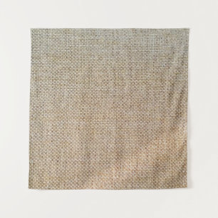 Textielweefsel met bruine ondergrond wandkleed