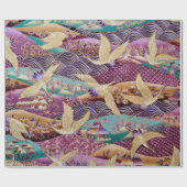 Textielweefsel met textiel cadeaupapier (Vlak)