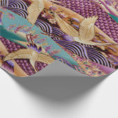 Textielweefsel met textiel cadeaupapier (Hoek)