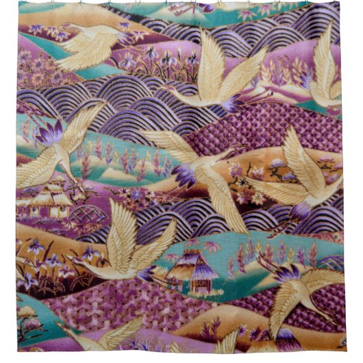 Textielweefsel met textiel douchegordijn (Voorkant)