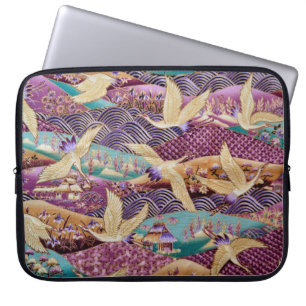 Textielweefsel met textiel laptop sleeve