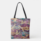 Textielweefsel met textiel tote bag (Achterkant)