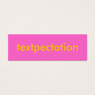 TEXTPECTATION Flirty Card Mini Visitekaartjes