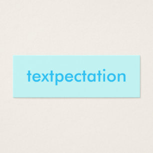 TEXTPECTATION Fun Flirty Card Mini Visitekaartjes