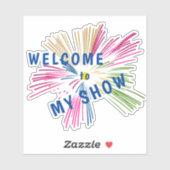 Texts on Fireworks Sticker (Vel)