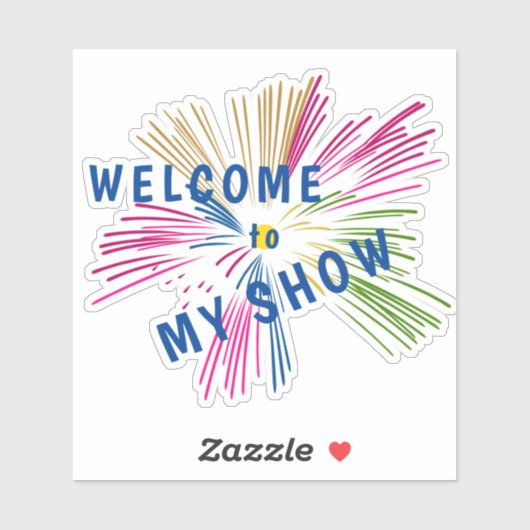 Texts on Fireworks Sticker (Vel)