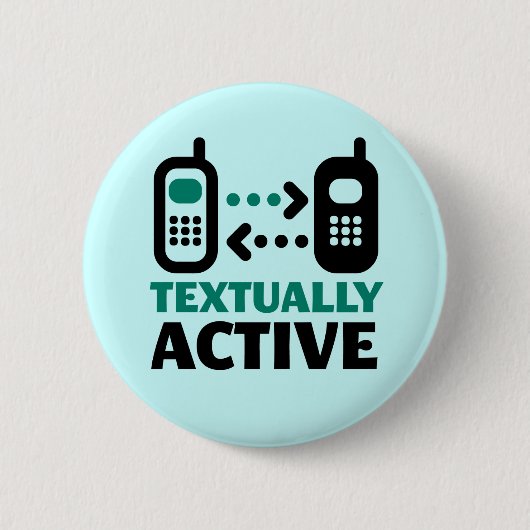 Textueel actief ronde button 5,7 cm (Voorkant)