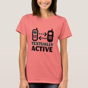 Textueel actief t-shirt