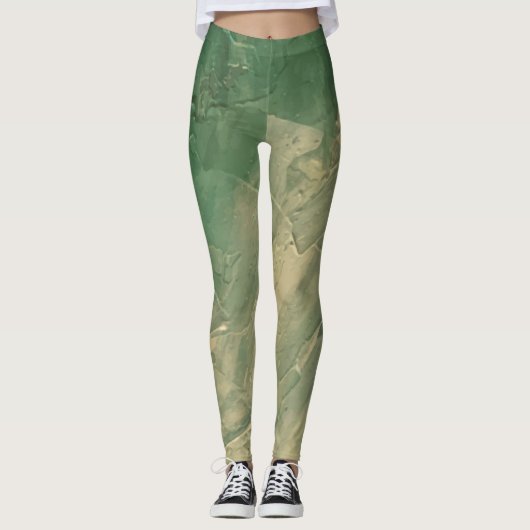 Textura16 de la obra Nuit "filtro dramático cálido Leggings (Voorkant)