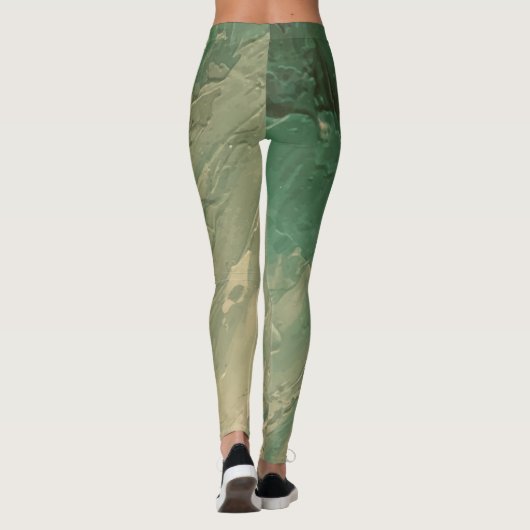 Textura16 de la obra Nuit "filtro dramático cálido Leggings (Achterkant)