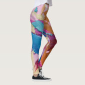 Textura5 de la obra Piña "filtro dramático cálido Leggings (Rechts)