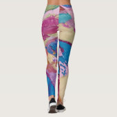 Textura5 de la obra Piña "filtro dramático cálido Leggings (Achterkant)