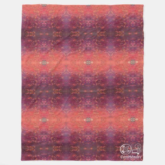 Textura #1 de la obra La puesta del sol Fleece Deken (Voorkant)