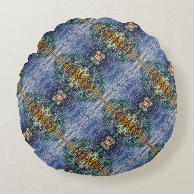 Textura #22 de obra Amanecer Rond Kussen (Voorkant)