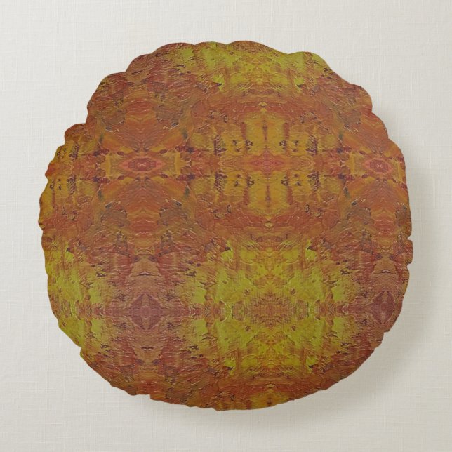 Textura #22 de obra Horizonte Rond Kussen (Voorkant)