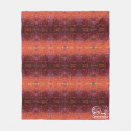 Textura #2 de la obra La puesta del sol Fleece Deken