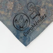 Textura #5 de obra Amanecer Fleece Deken (Hoek)