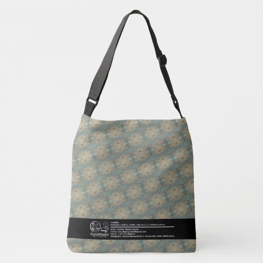 Textura #5 de obra La roca Crossbody Tas (Achterkant)