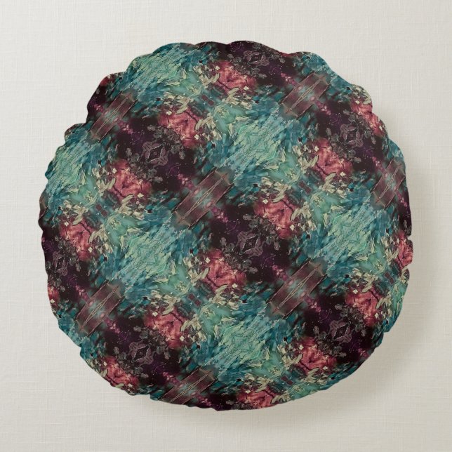 Textura #68 de la obra Nuit Rond Kussen (Voorkant)