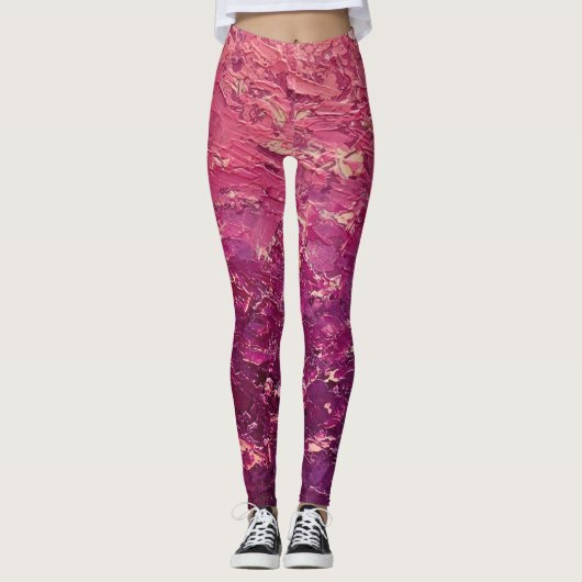 Textura #7 de la obra La puesta del sol Leggings (Voorkant)