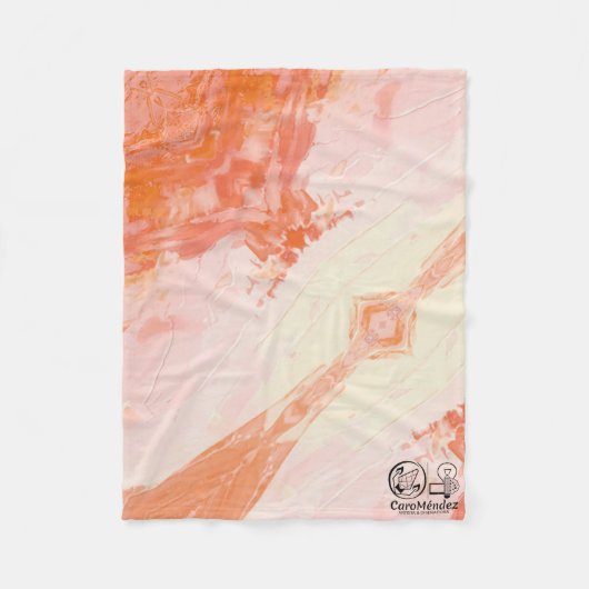 Textura #8 de la obra El corazón de los... Fleece Deken (Voorkant)