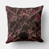 Textura estilo rocha marrom entalhada kussen (Achterkant)