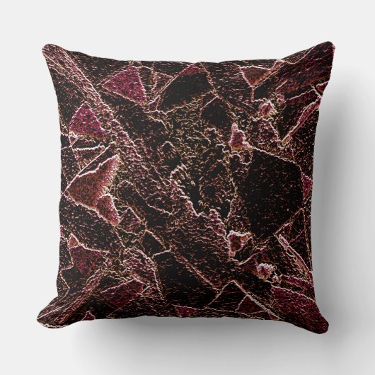 Textura estilo rocha marrom entalhada kussen (Voorkant)