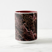 Textura estilo rocha marrom entalhada mok (Midden)