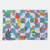 Textura floral theedoek (Horizontaal)