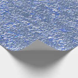 Textura rústica azul e efeito prateado cadeaupapier
