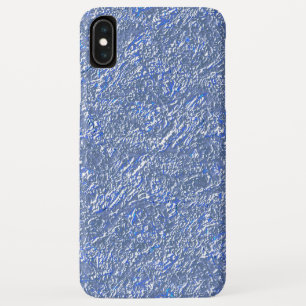 Textura rústica azul e efeito prateado Case-Mate iPhone case