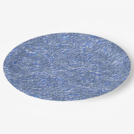Textura rústica azul e efeito prateado papieren bordje