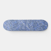Textura rústica azul e efeito prateado persoonlijk skateboard (Horizontaal)