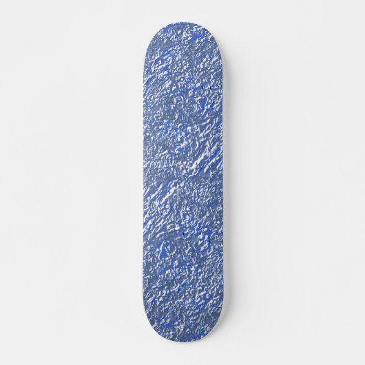 Textura rústica azul e efeito prateado persoonlijk skateboard (Voorkant)