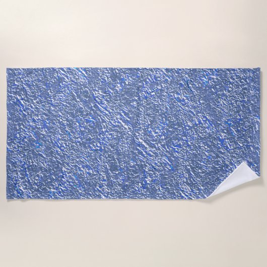 Textura rústica azul e efeito prateado strandlaken (Voorkant)