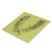 Textural Treasure of Summer op een keramische Tege Tegeltje (Zijkant)