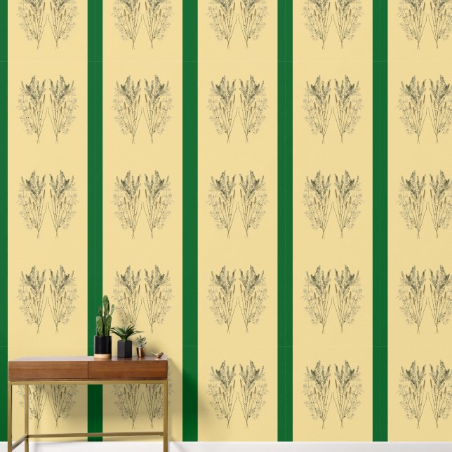 Textural Treasures of Summer (C) op een behang (Hal)