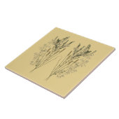 Textural Treasures of Summer op een keramische Teg Tegeltje (Zijkant)