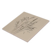 Textural Treasures of Winter (B) op een keramische Tegeltje (Zijkant)